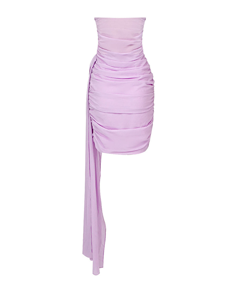 Jazlene Mini Dress-Purple