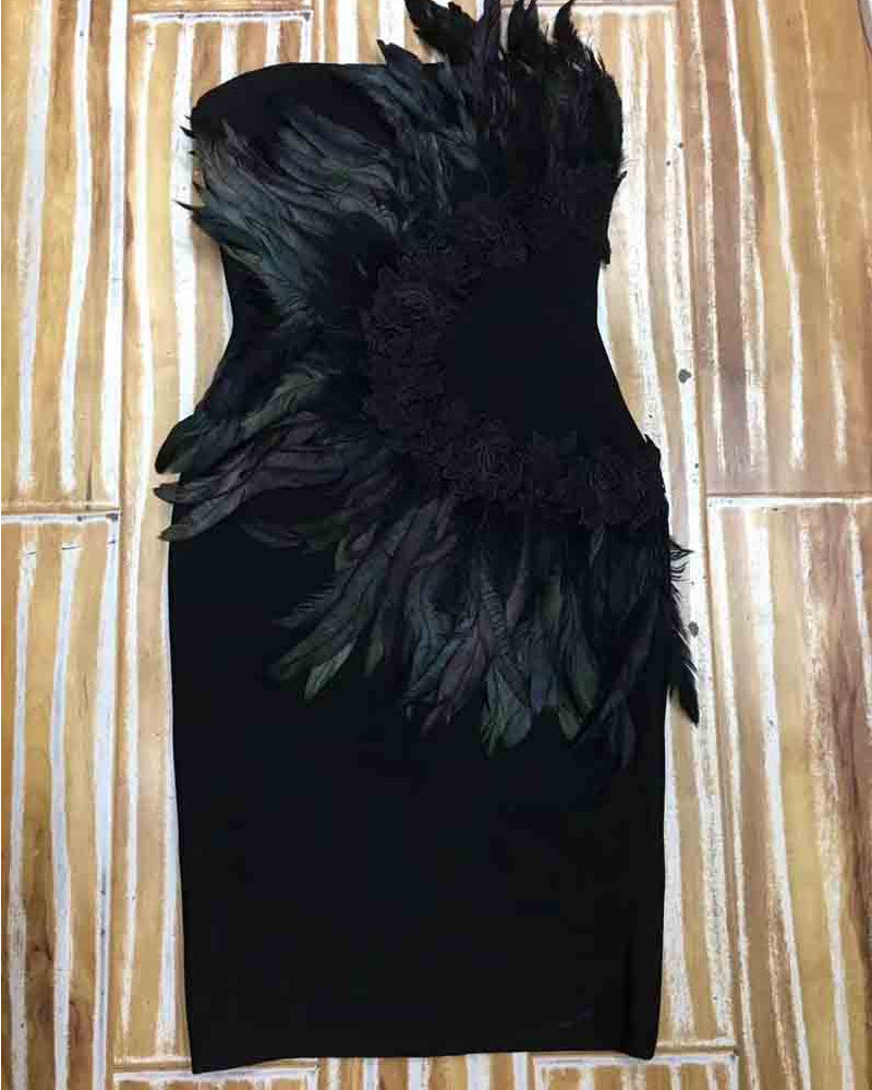 Stephany Mini Dress-black