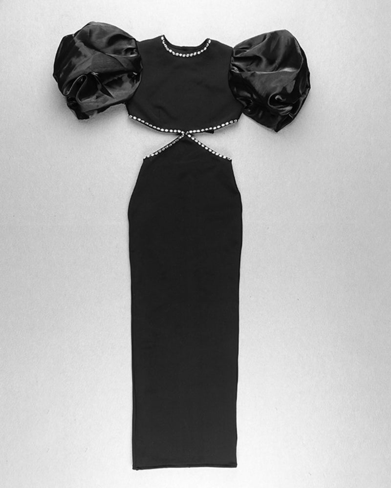 Yamilet Maxi Dress-Black