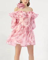 Micah Mini Dress-pink