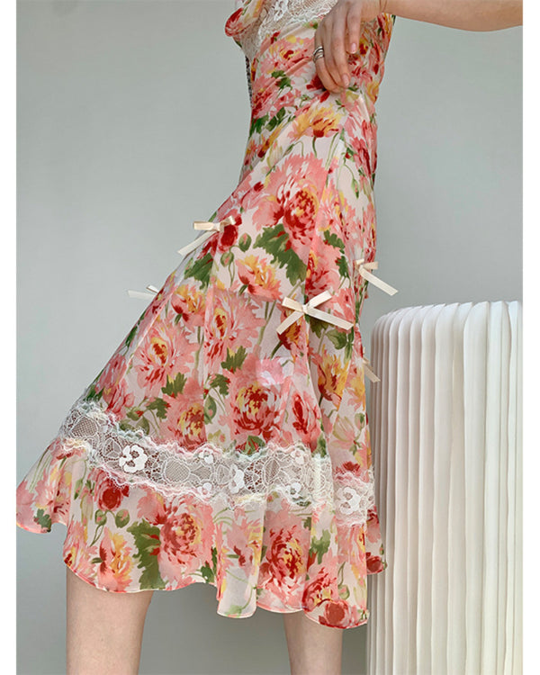 Iyana Midi Dress-Multicolored