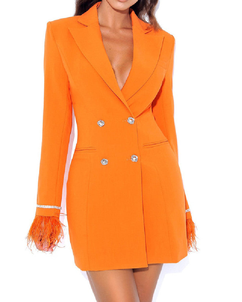 Sierra Mini Dress-Orange