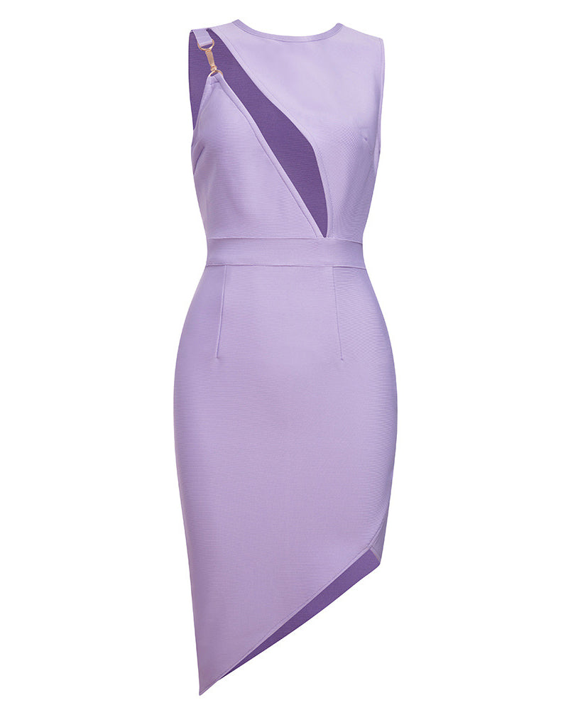 Riley Mini Dress-Purple