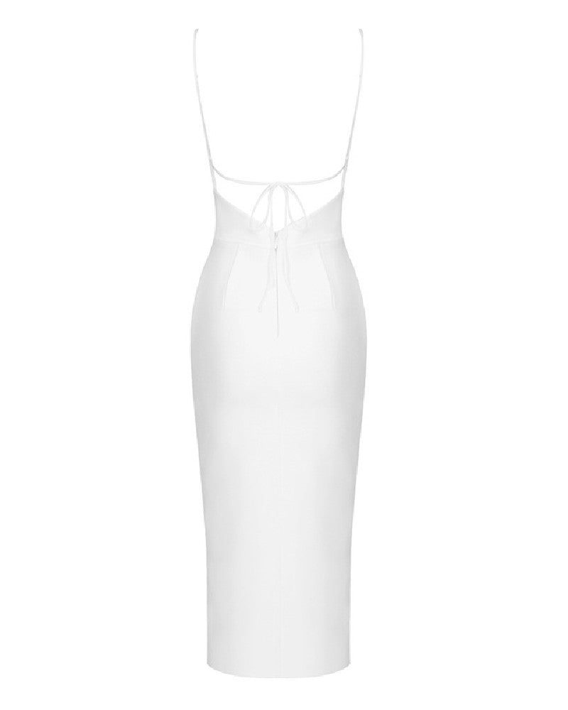 Clare Midi Dress-White
