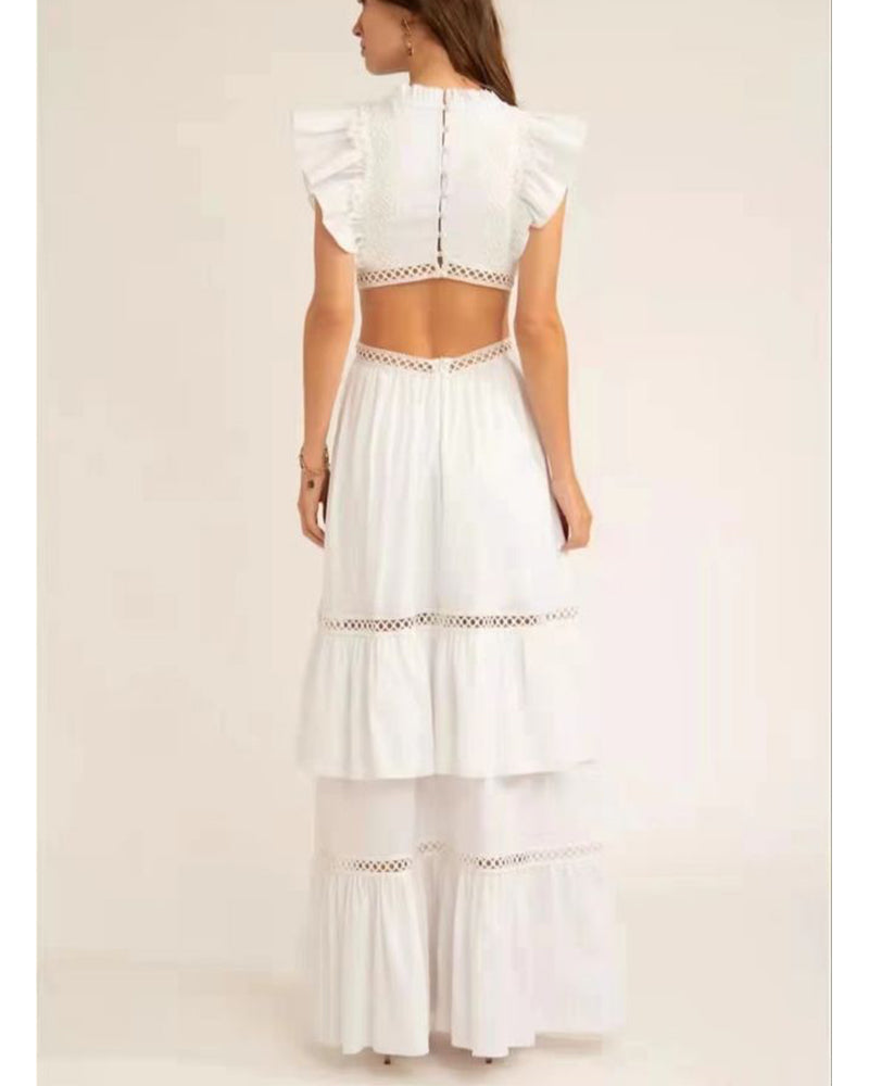 Amanda Maxi Dress-White