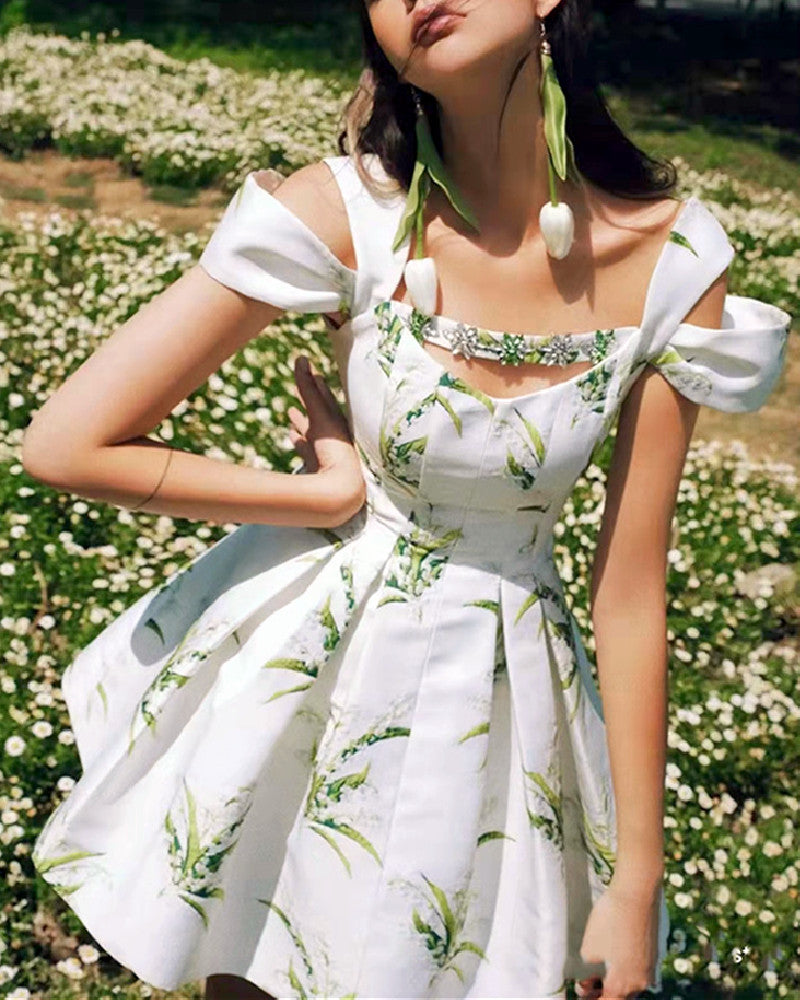 Mikaela Mini Dress- White