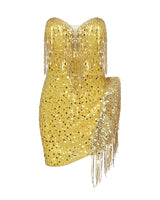 Aspen Mini Dress-Gold