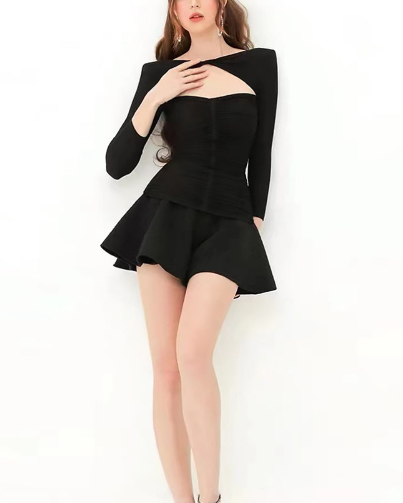 Shirley Mini Dress-black