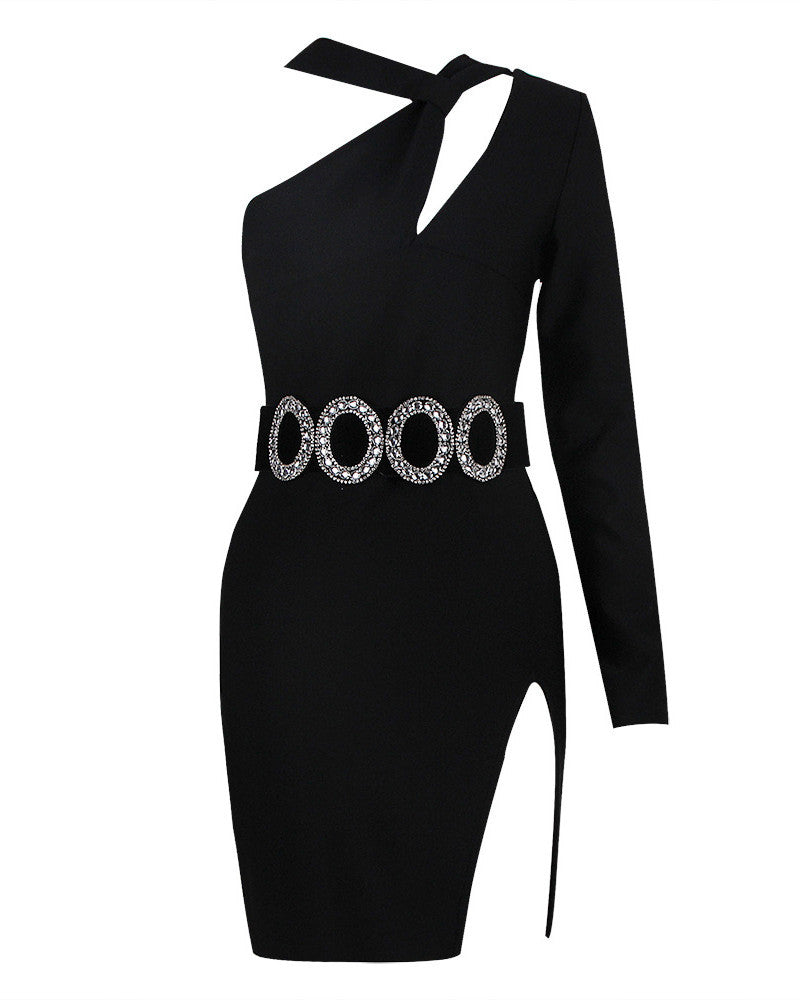 Ivy Mini Dress-Black