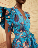 Heather Mini Dress-Blue
