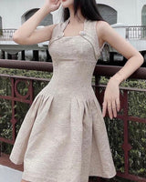 Melina Mini Dress - Apricot