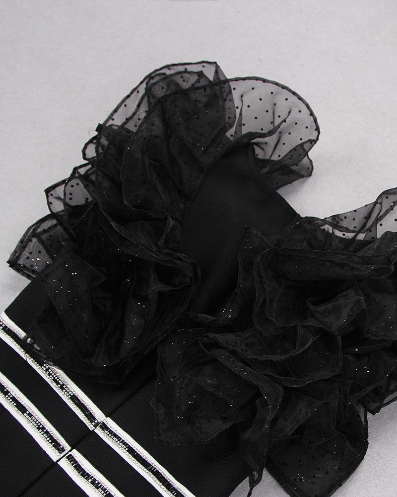 Nathaly Midi Dress-Black