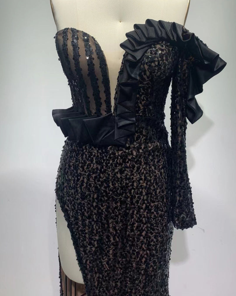 Tanya Maxi Dress-Black
