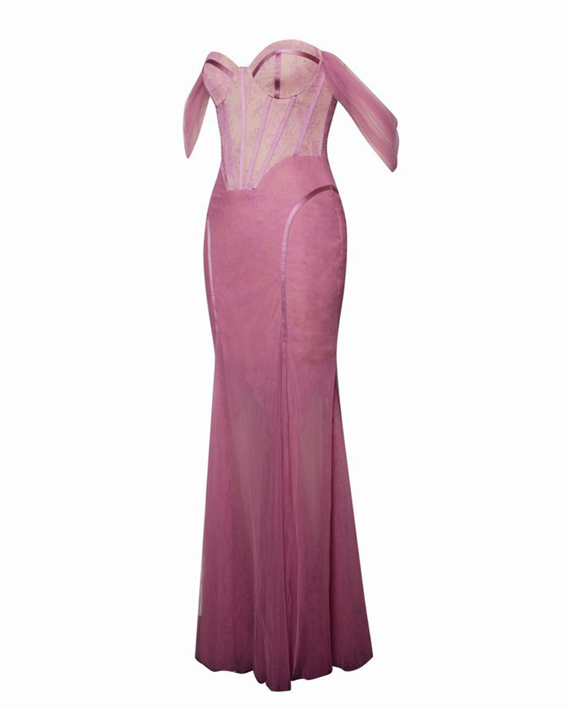 Madelyn Maxi Dress-Pink