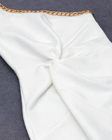 Destinee Midi Dress-White