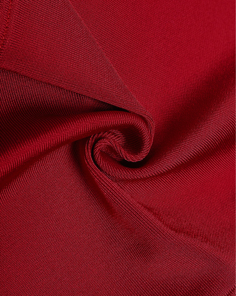 Salma Midi Dress-Red