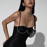 Fiona Mini Dress-Black