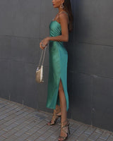 Alyssa Maxi Dress-Green