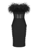 Clarissa Midi Dress-Black