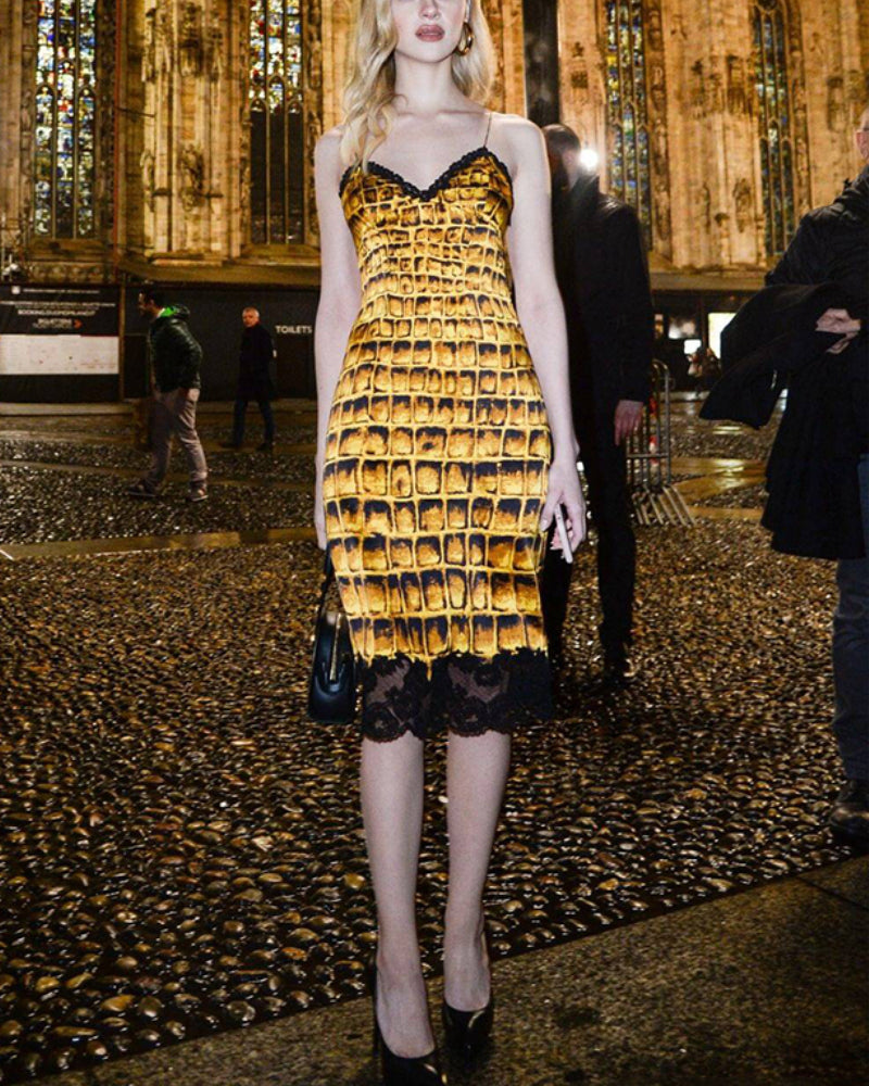 Frida Mini Dress-Yellow