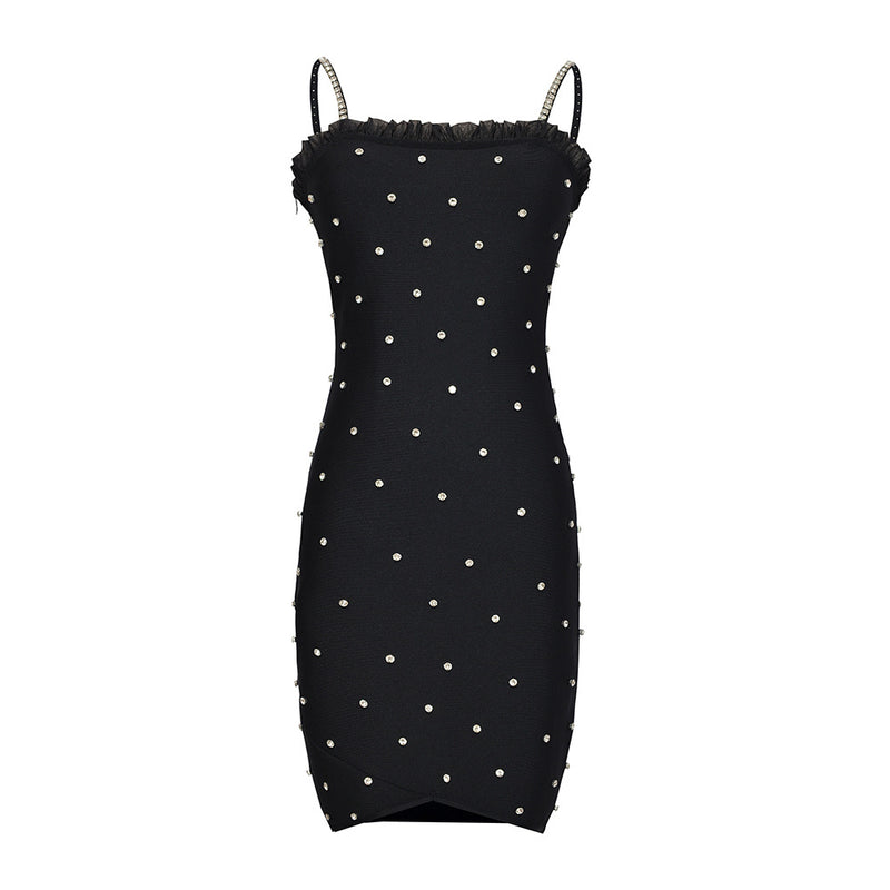 Carolyn Mini Dress-Black