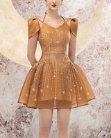 Karley Mini Dress-Dark Yellow