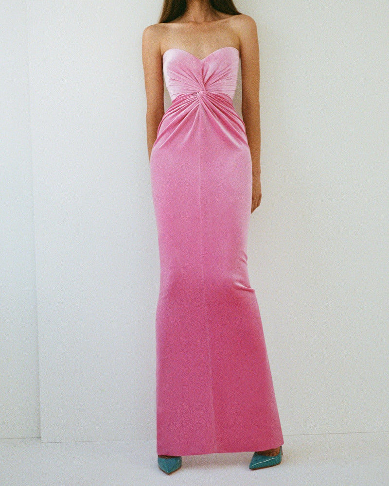 Corinne Maxi Dress-Pink