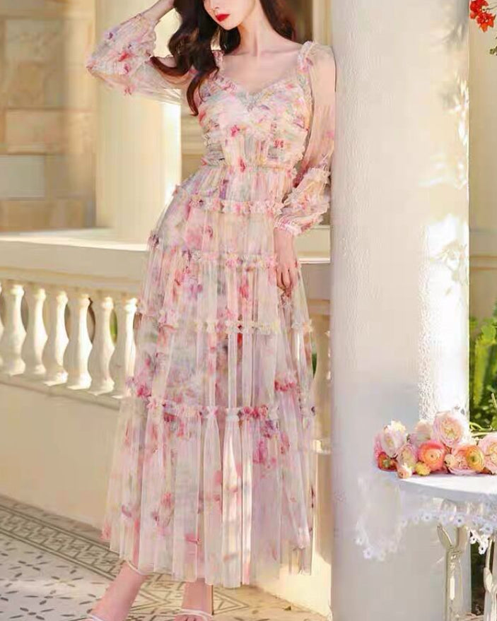 Charlize Maxi Dress-Multicolored
